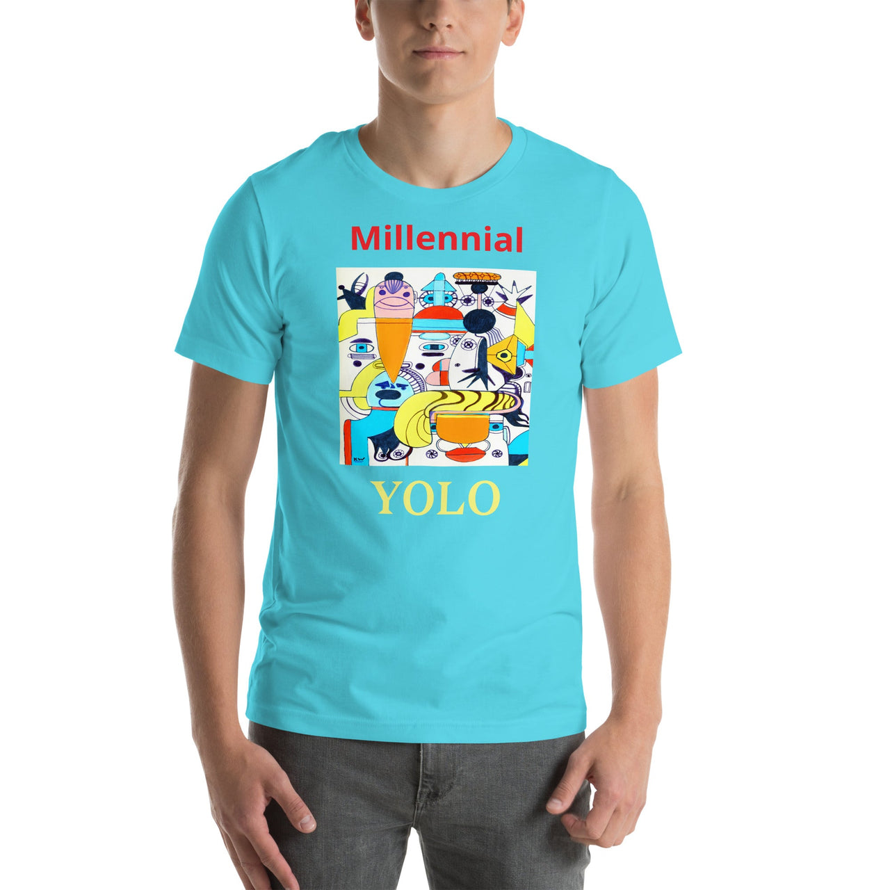 KW Gallery Wearable Art Tee 37 YOLO - Winter Sunshine Marketplace