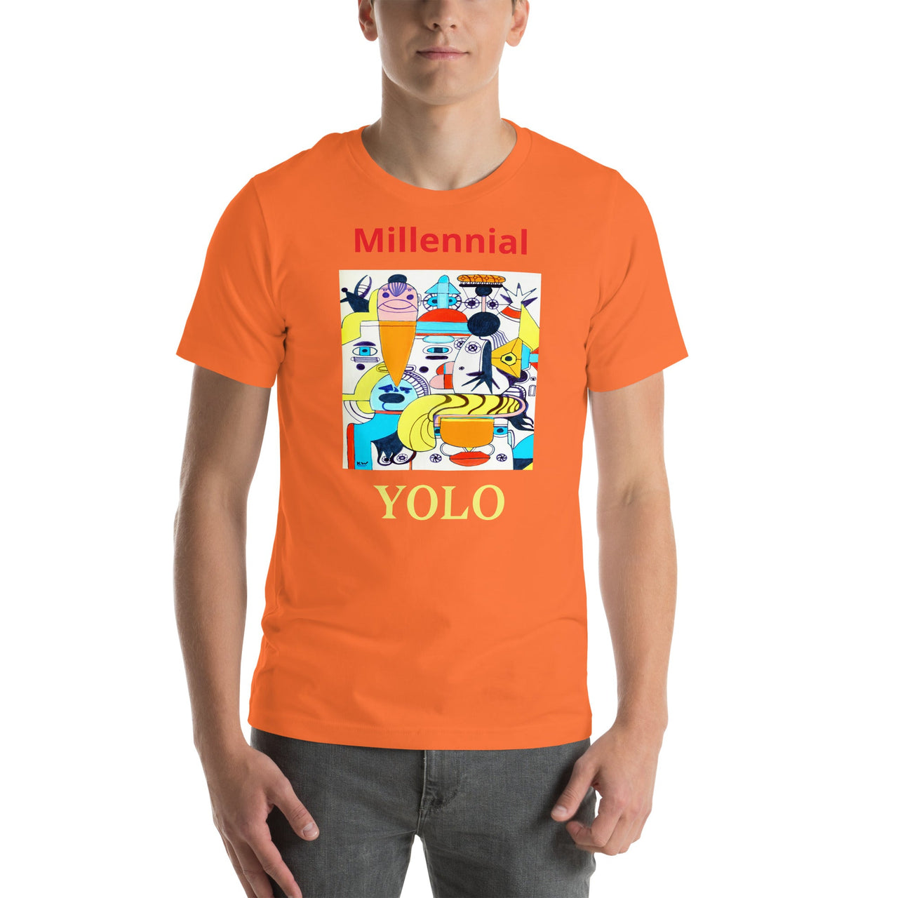 KW Gallery Wearable Art Tee 37 YOLO - Winter Sunshine Marketplace