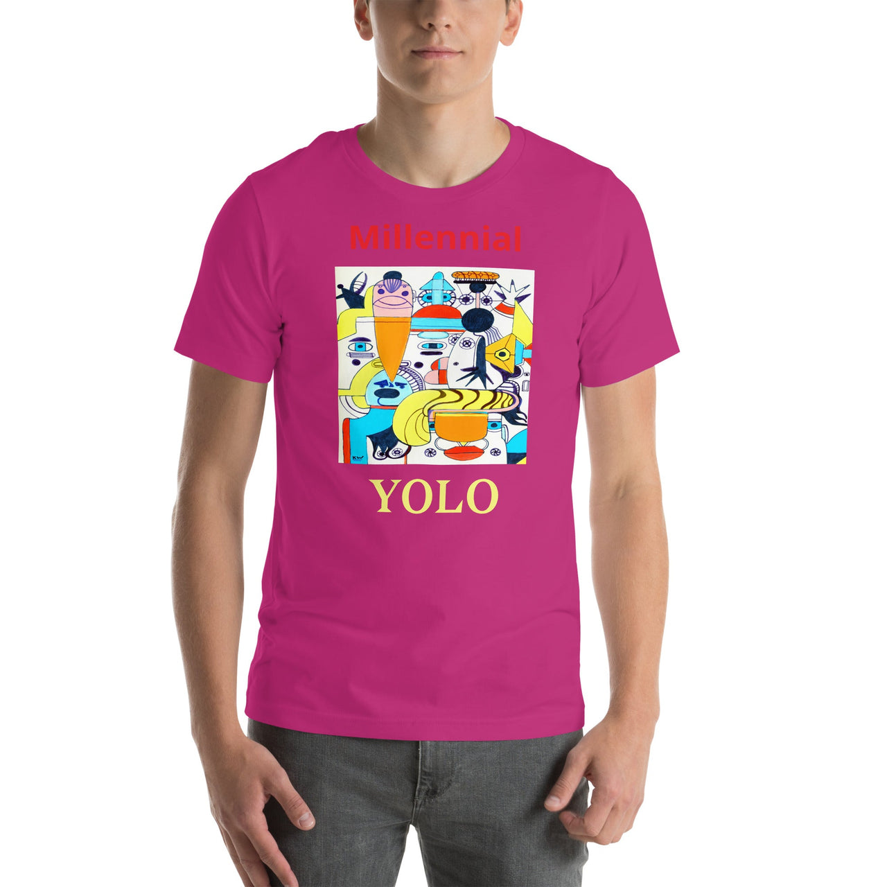 KW Gallery Wearable Art Tee 37 YOLO - Winter Sunshine Marketplace