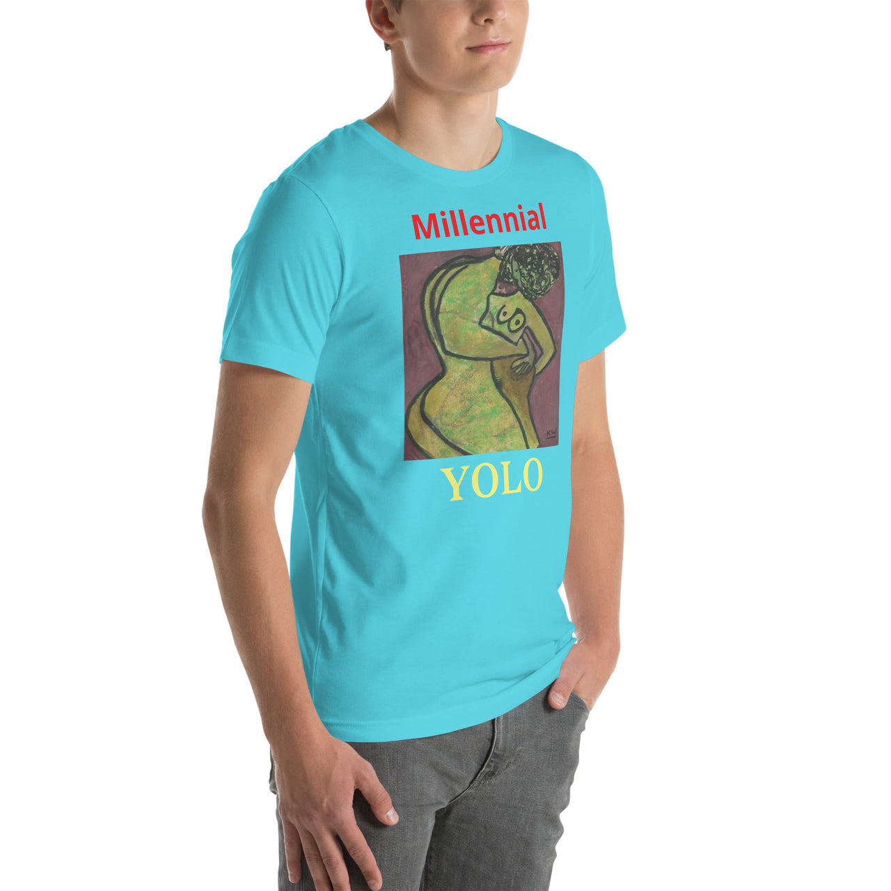 KW Gallery Wearable Art Tee 38 YOLO - Winter Sunshine Marketplace