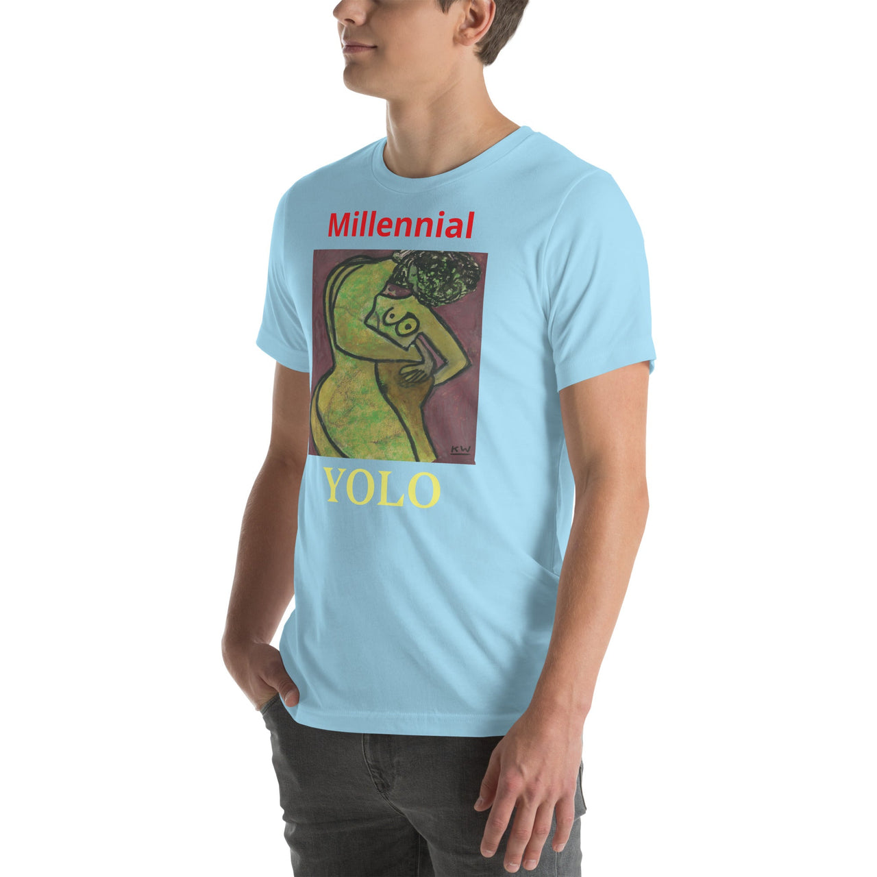 KW Gallery Wearable Art Tee 38 YOLO - Winter Sunshine Marketplace