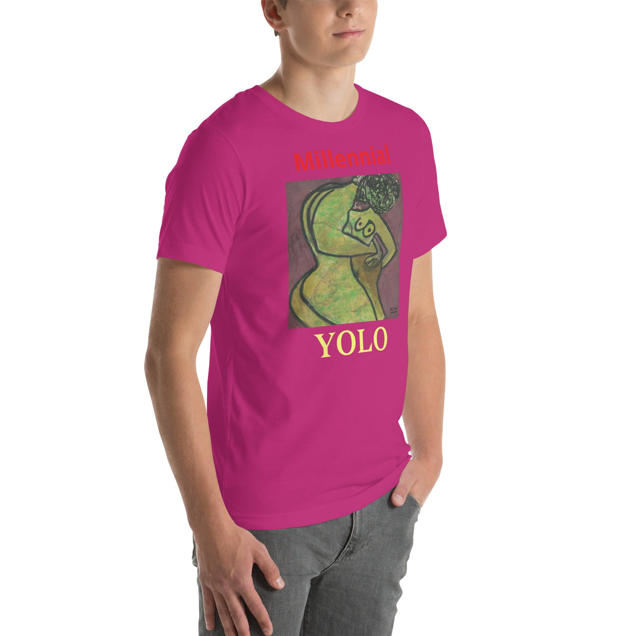 KW Gallery Wearable Art Tee 38 YOLO - Winter Sunshine Marketplace