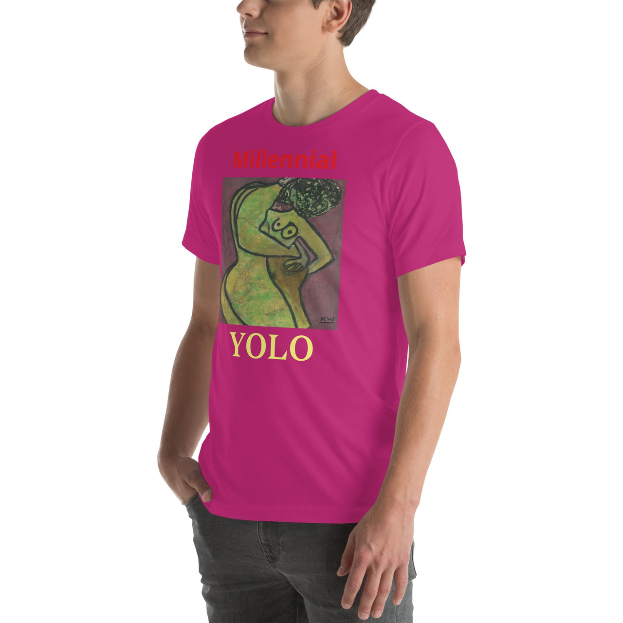 KW Gallery Wearable Art Tee 38 YOLO - Winter Sunshine Marketplace