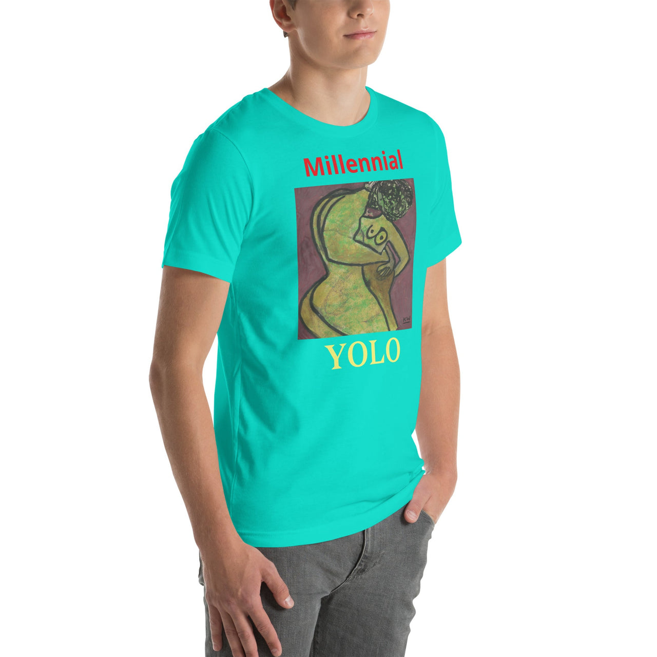 KW Gallery Wearable Art Tee 38 YOLO - Winter Sunshine Marketplace