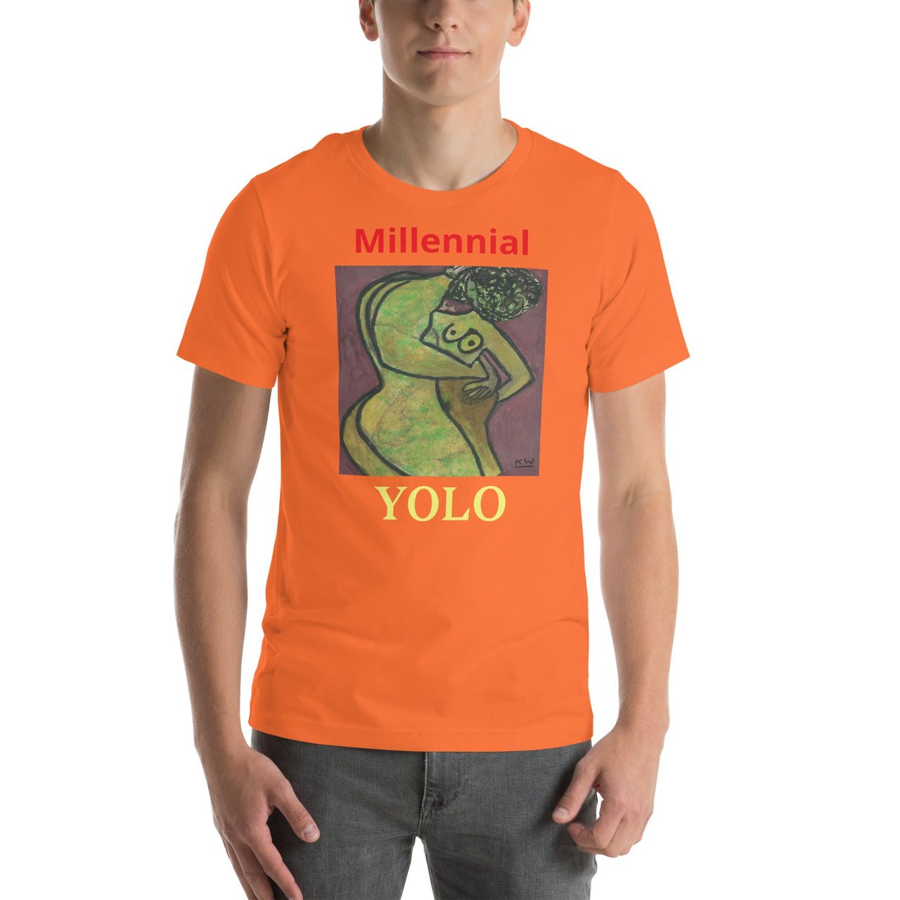 KW Gallery Wearable Art Tee 38 YOLO - Winter Sunshine Marketplace