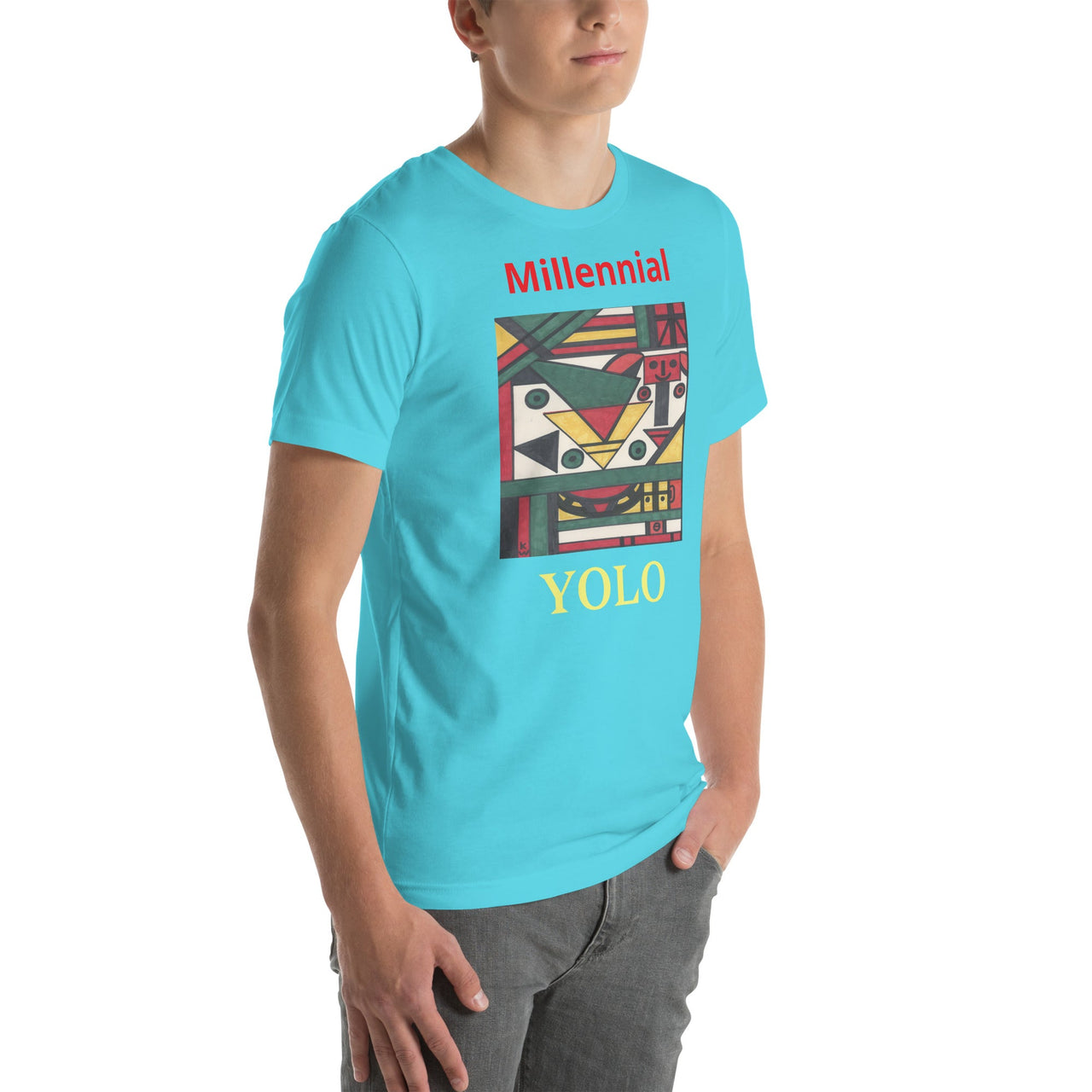 KW Gallery Wearable Art Tee 39 YOLO - Winter Sunshine Marketplace