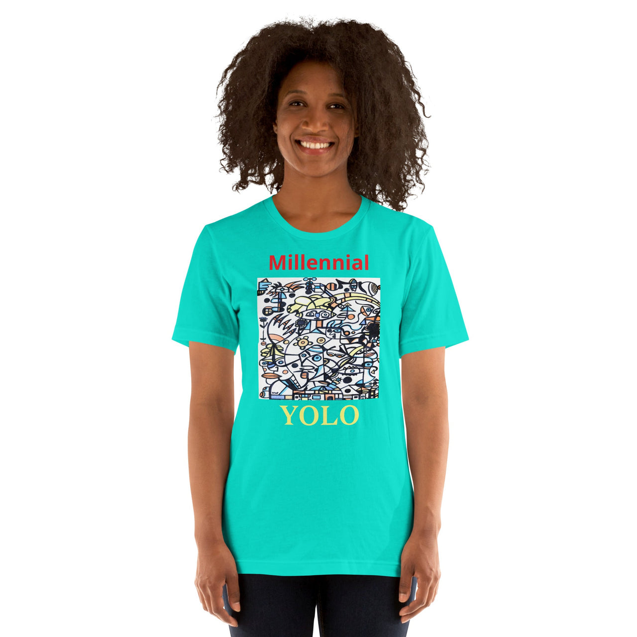 KW Gallery Wearable Art Tee 40 YOLO - Winter Sunshine Marketplace