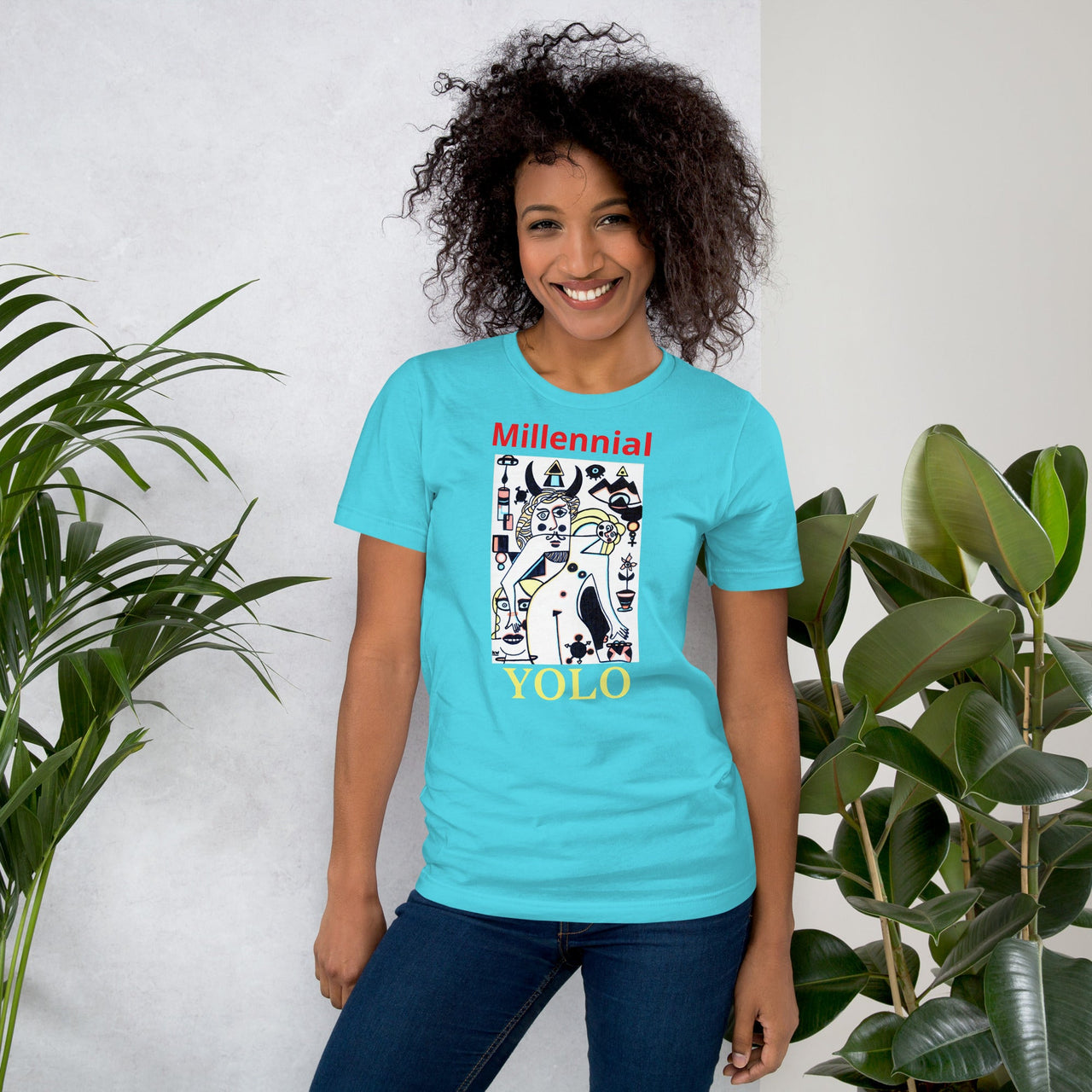 KW Gallery Wearable Art Tee 41 YOLO - Winter Sunshine Marketplace