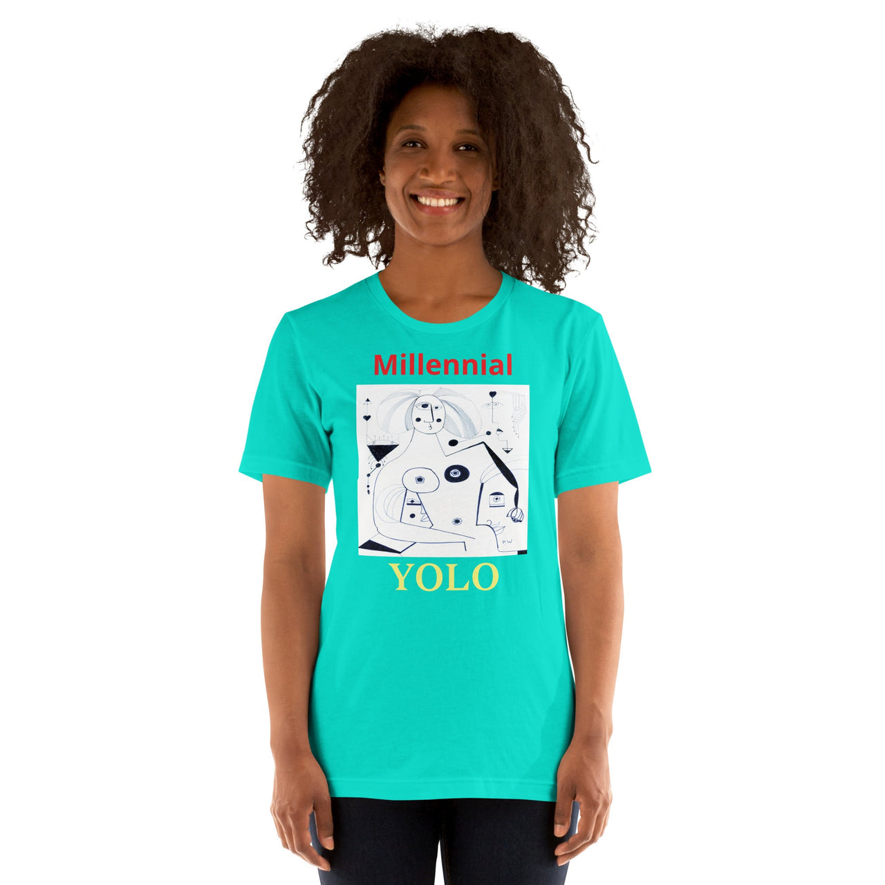 KW Gallery Wearable Art Tee 42 YOLO - Winter Sunshine Marketplace