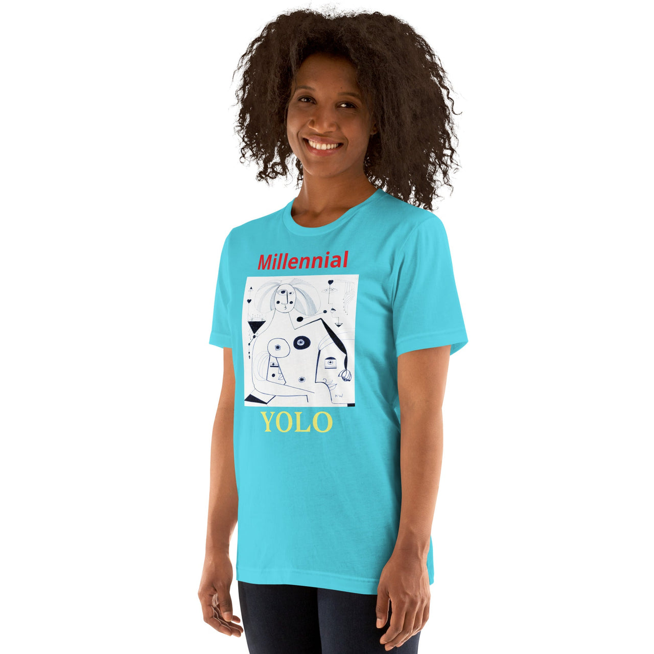 KW Gallery Wearable Art Tee 42 YOLO - Winter Sunshine Marketplace