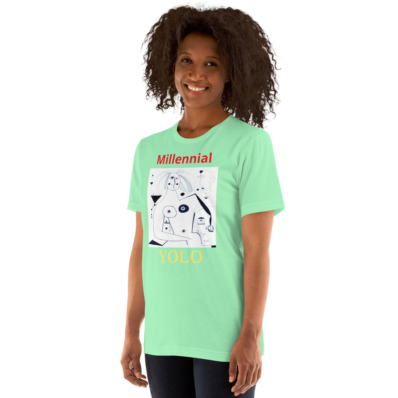 KW Gallery Wearable Art Tee 42 YOLO - Winter Sunshine Marketplace