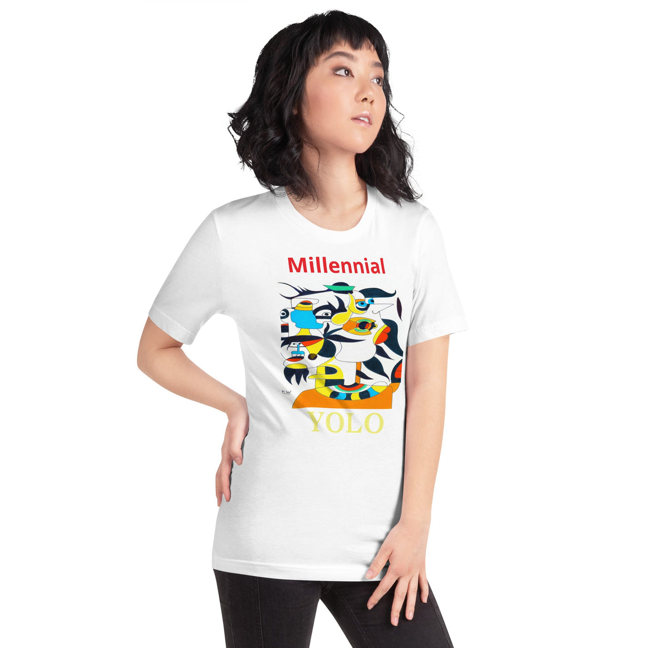 KW Gallery Wearable Art Tee 43 YOLO - Winter Sunshine Marketplace