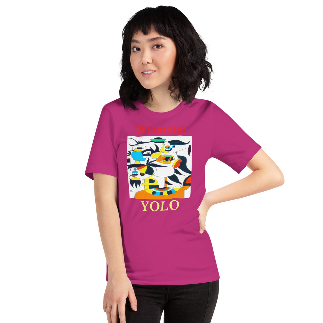 KW Gallery Wearable Art Tee 43 YOLO - Winter Sunshine Marketplace