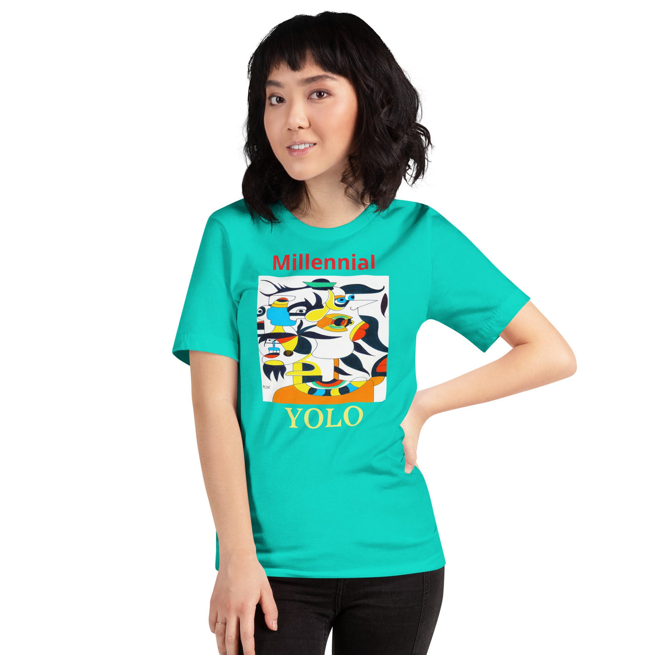 KW Gallery Wearable Art Tee 43 YOLO - Winter Sunshine Marketplace