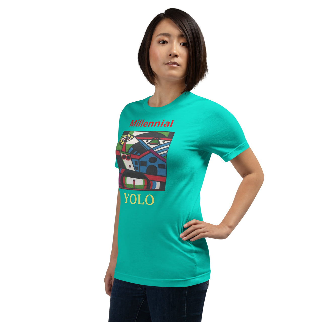 KW Gallery Wearable Art Tee 44 YOLO - Winter Sunshine Marketplace