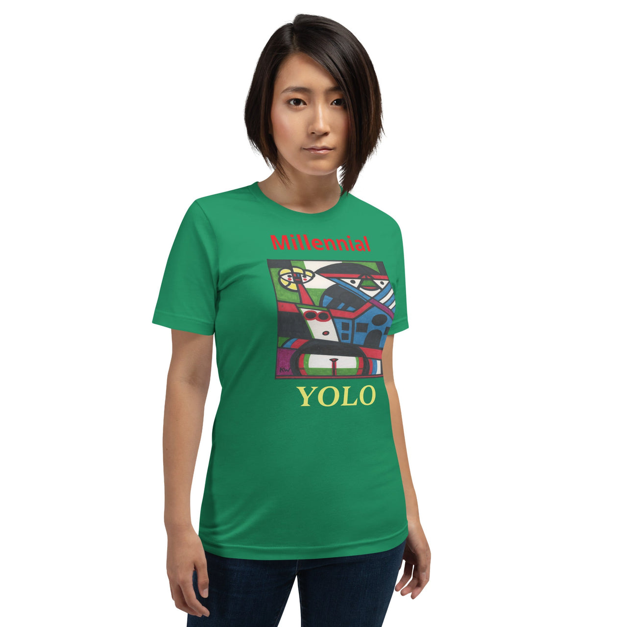 KW Gallery Wearable Art Tee 44 YOLO - Winter Sunshine Marketplace