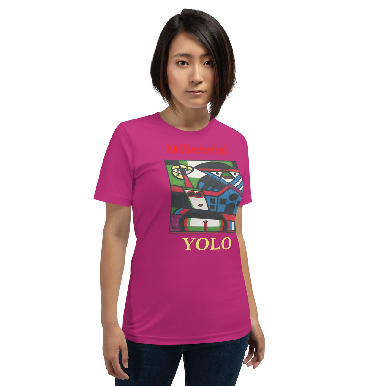 KW Gallery Wearable Art Tee 44 YOLO - Winter Sunshine Marketplace