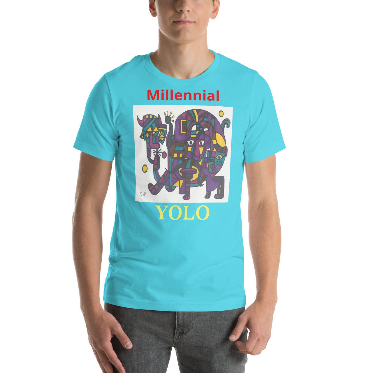 KW Gallery Wearable Art Tee 45 YOLO - Winter Sunshine Marketplace