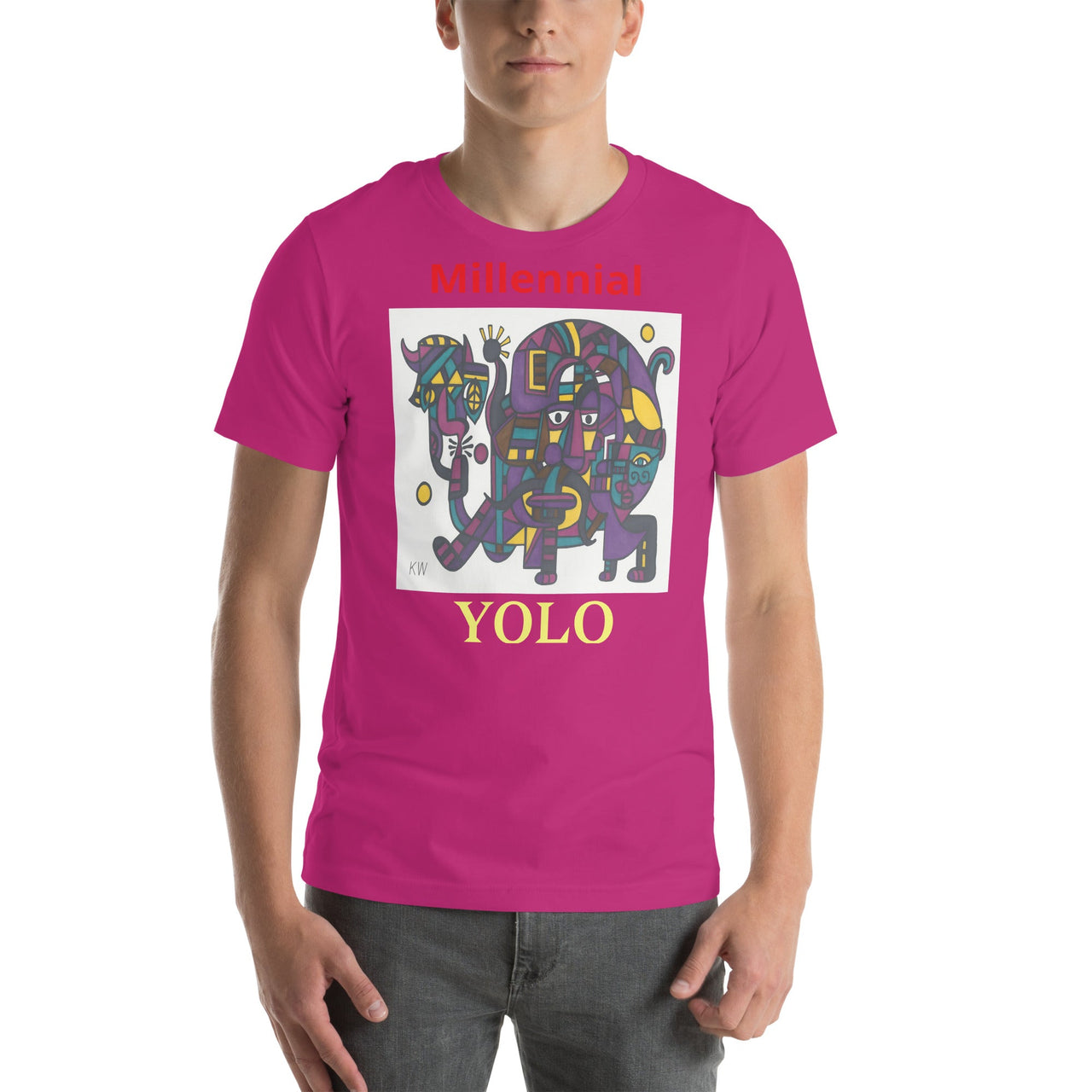 KW Gallery Wearable Art Tee 45 YOLO - Winter Sunshine Marketplace