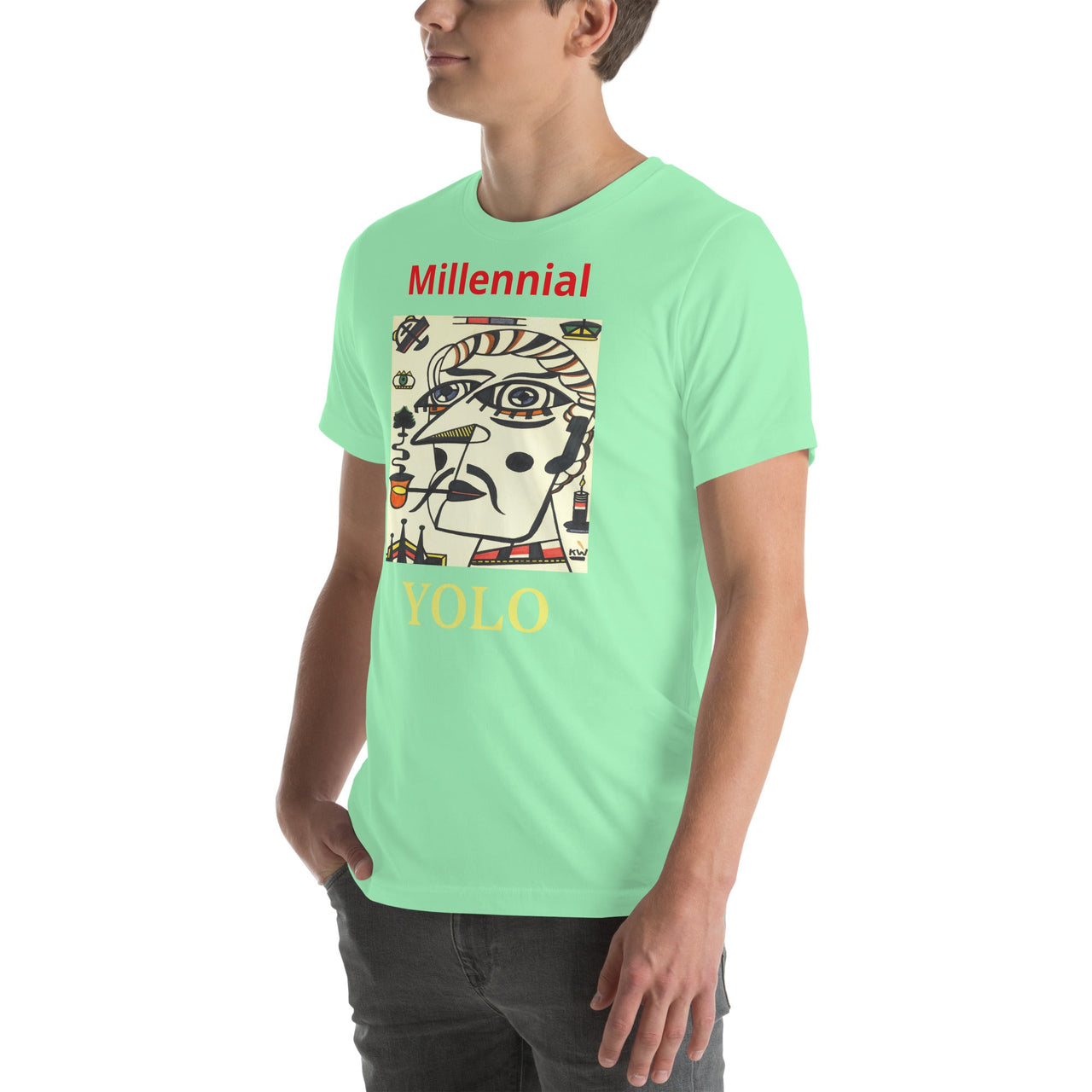 KW Gallery Wearable Art Tee 8 YOLO - Winter Sunshine Marketplace