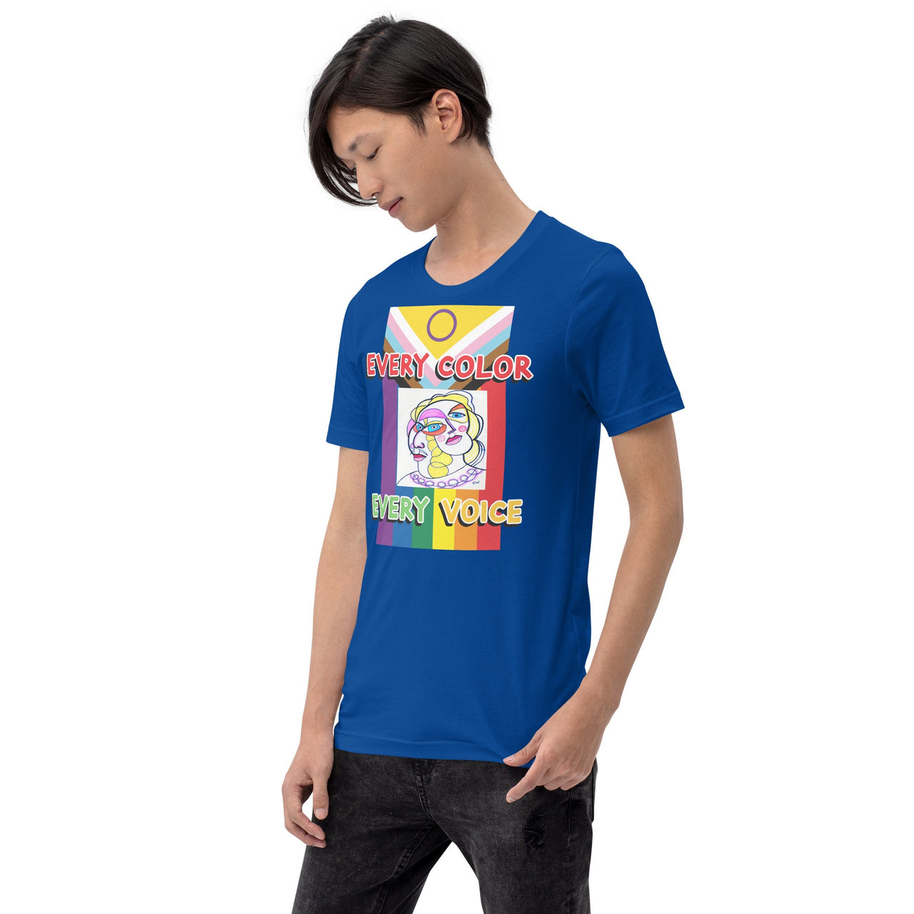 KW Gallery Wearable Art Tee 🏳️‍🌈 "Every Color Every Voice” Pride Edition Tee - Winter Sunshine Marketplace