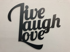 Live Laugh Love - Metal Wall Art - Winter Sunshine Marketplace