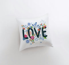 Love Floral Polkadot Pillow Cover | Gospel Pillow | Home Decor | - Winter Sunshine Marketplace