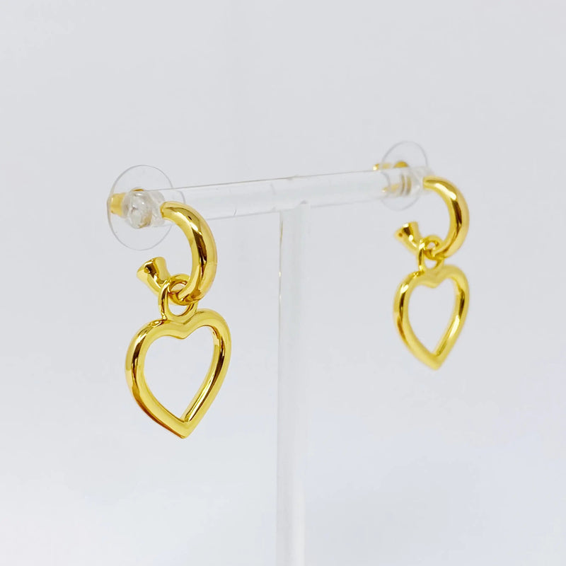 Love From Milan Heart Drop Earrings - Winter Sunshine Marketplace