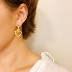 Love From Milan Heart Drop Earrings - Winter Sunshine Marketplace