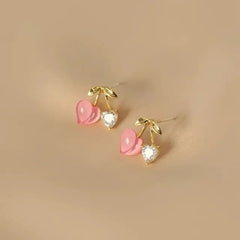 Pink Tulip Flower Earrings - Winter Sunshine Marketplace