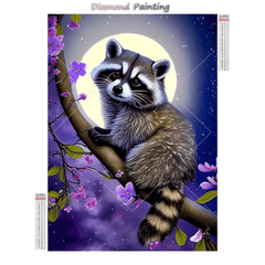 Raccoon Diamond Painting - Winter Sunshine Marketplace