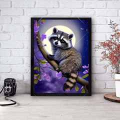 Raccoon Diamond Painting - Winter Sunshine Marketplace