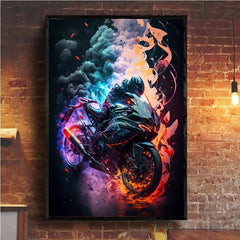 Racing Moto Diamond Painting - Winter Sunshine Marketplace