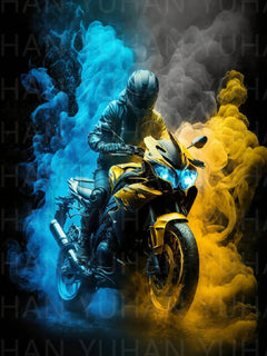 Racing Moto Diamond Painting - Winter Sunshine Marketplace