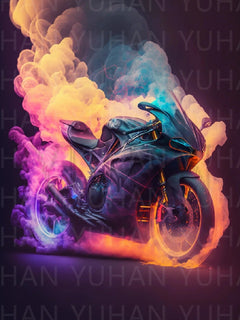 Racing Moto Diamond Painting - Winter Sunshine Marketplace