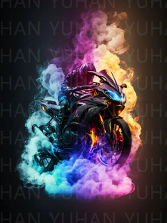 Racing Moto Diamond Painting - Winter Sunshine Marketplace