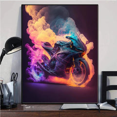 Racing Moto Diamond Painting - Winter Sunshine Marketplace