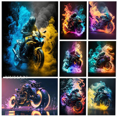 Racing Moto Diamond Painting - Winter Sunshine Marketplace