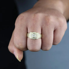 Rectangle Zircon Rings - Winter Sunshine Marketplace