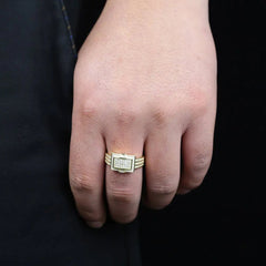 Rectangle Zircon Rings - Winter Sunshine Marketplace