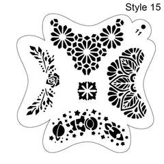 Reusable Body Painting Stencils - Winter Sunshine Marketplace