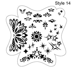 Reusable Body Painting Stencils - Winter Sunshine Marketplace