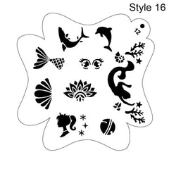 Reusable Body Painting Stencils - Winter Sunshine Marketplace