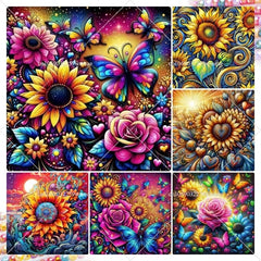 Roses & Sunflowers Diamond Paintings - Winter Sunshine Marketplace