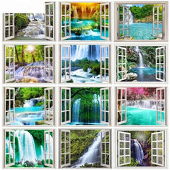 Scenery Waterfalls Diamond Painting - Winter Sunshine Marketplace