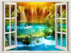 Scenery Waterfalls Diamond Painting - Winter Sunshine Marketplace