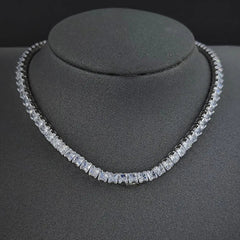 Square CZ Chain Hip Hop Silver - Winter Sunshine Marketplace