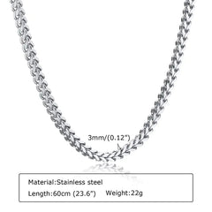 Stainless Steel Men's Chain - Winter Sunshine Marketplace