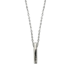 Sterling Silver Love Bar Necklace - Winter Sunshine Marketplace