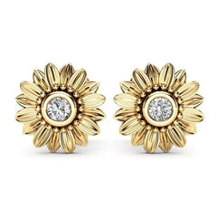 Sunflower Stud Earrings - Winter Sunshine Marketplace